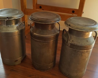 Antique cream can