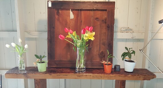 Rustic Half Barn Door With Flower Holders Custom Order Only