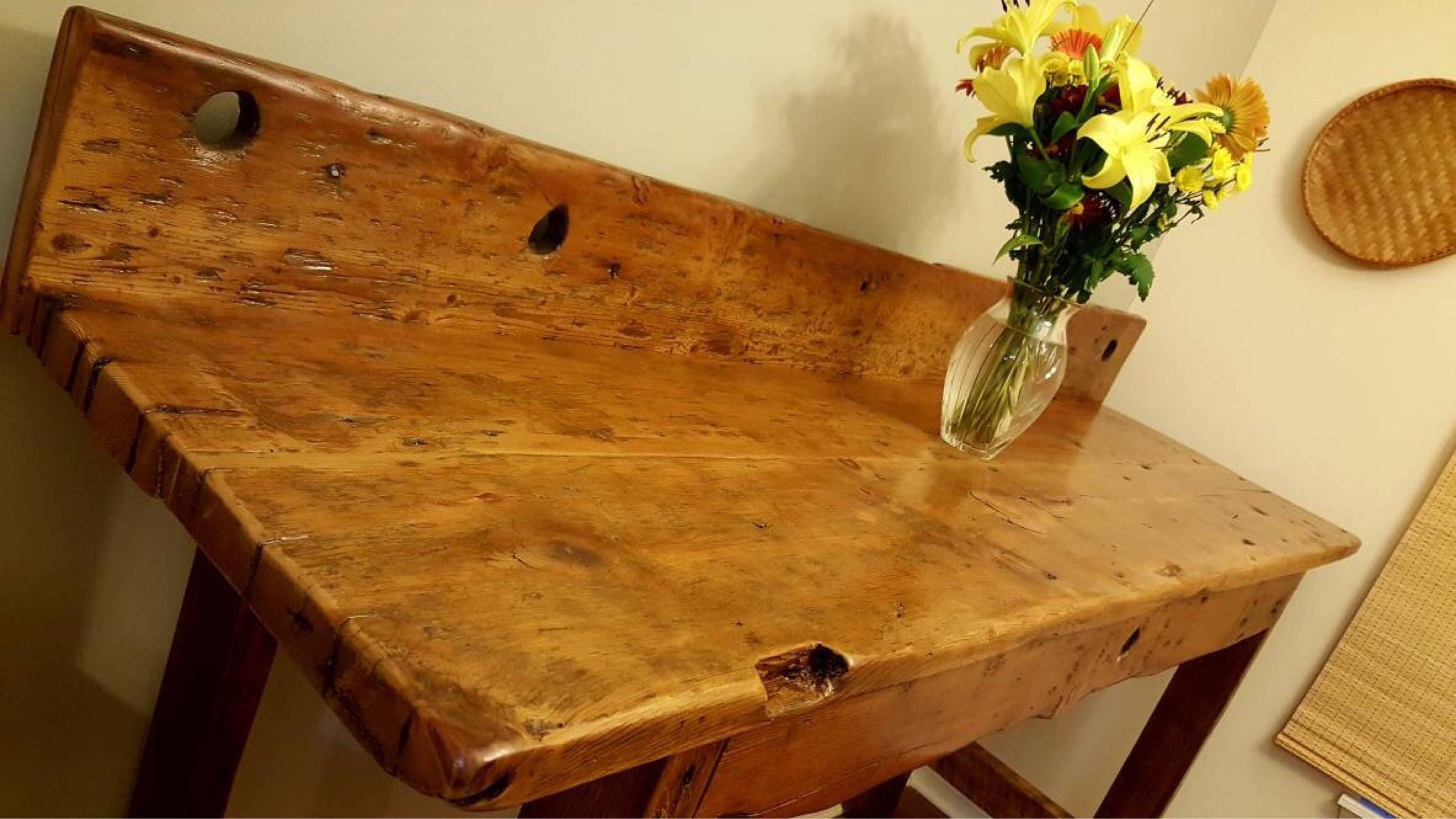 Wine Bar Buffet Table. Reclaimed Barnwood Table/bar. Custom Etsy