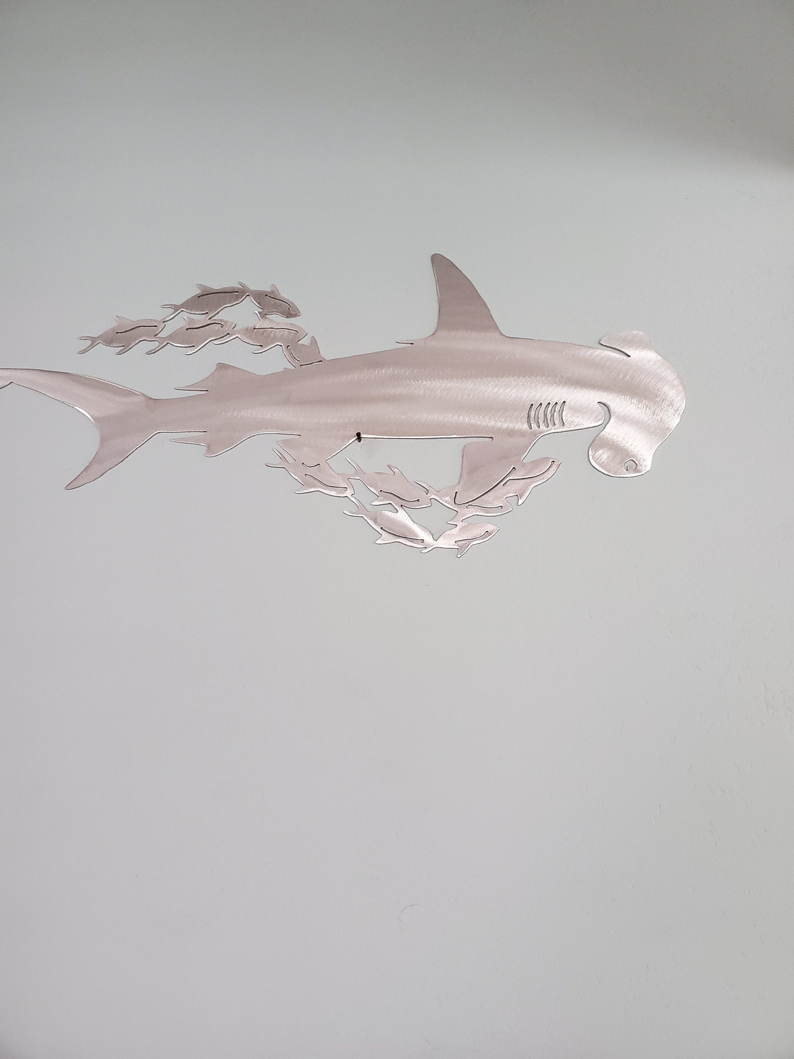 Hammerhead Shark Wall Art Ocean Wall Art Aluminum Metal Art Etsy Canada