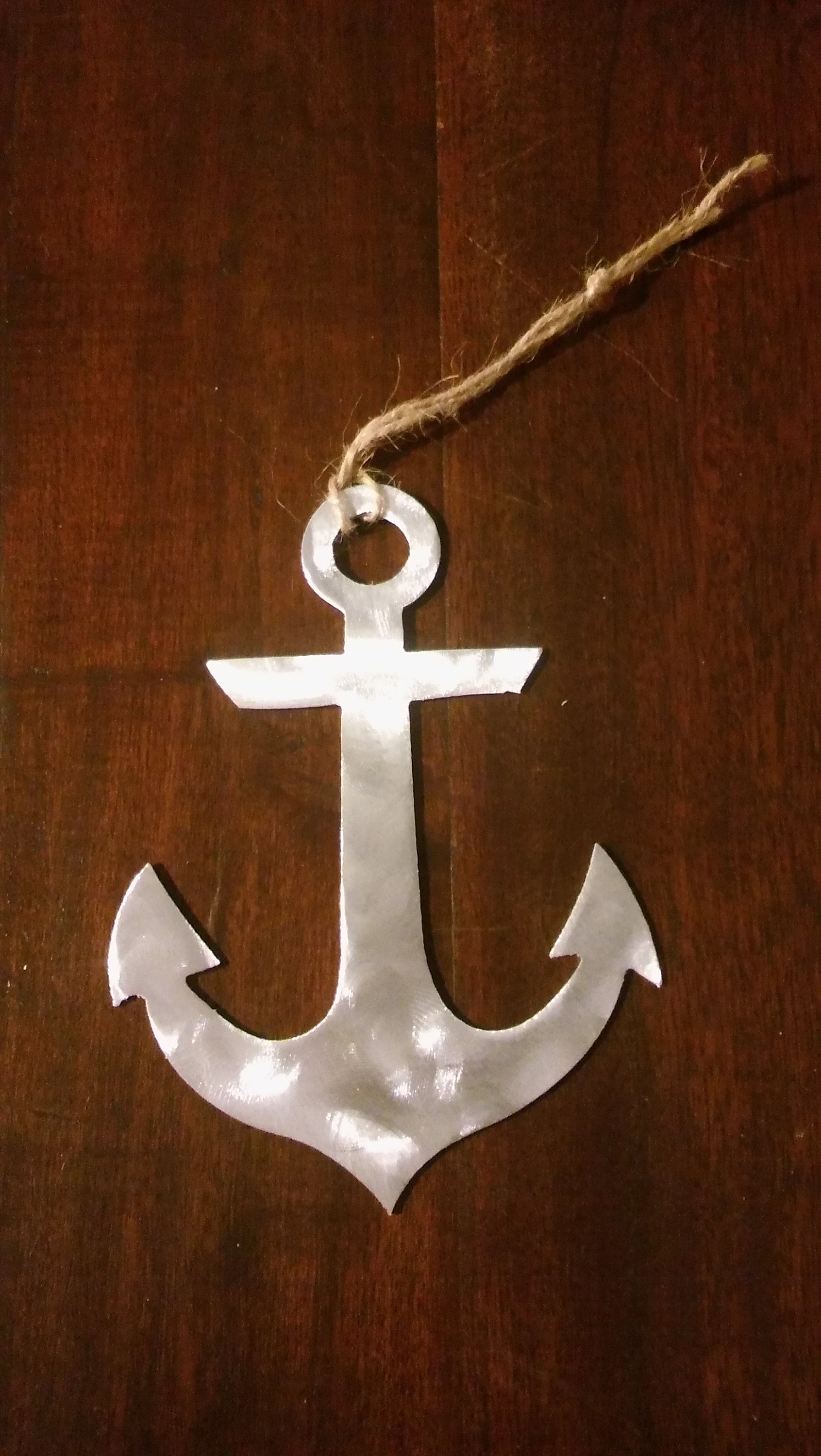 Anchor Christmas Ornament Nautical Aluminum metal perferct Etsy