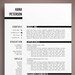 Professionale del resume modello di lettera di presentazione | Etsy