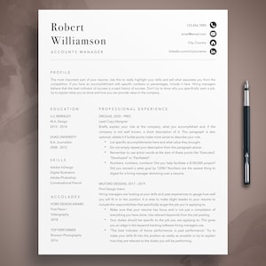 Tech Resume Template: Modern CV with Cover Letter (Microsoft Word & Pages)