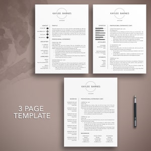 Modern Resume Template: Creative CV & Cover Letter (Digital Download) image 3