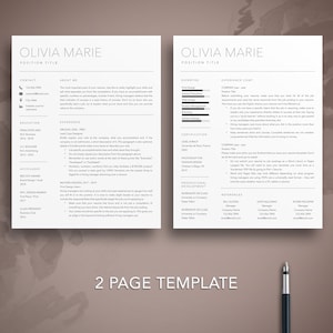 看護師の履歴書テンプレート：プロフェッショナルな看護師の履歴書（デジタルダウンロード） 画像 2