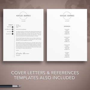 Modern Resume Template: Creative CV & Cover Letter (Digital Download) image 4