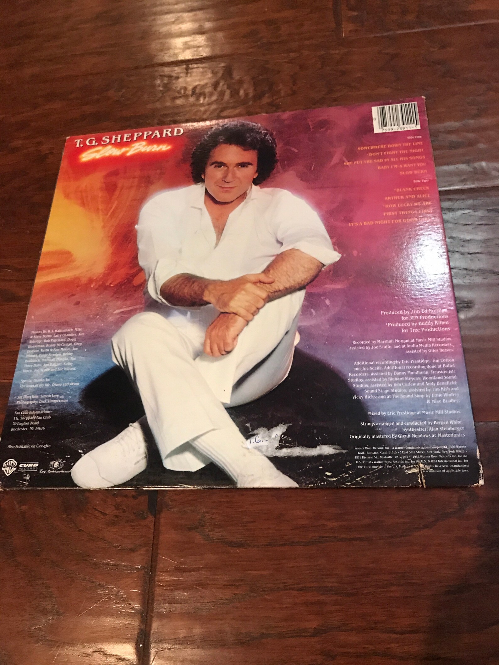 T.G. Sheppard Slow Burn Vintage Vinyl Album Etsy