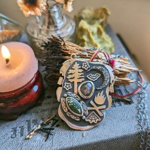 Modern Prometheus: Frankenstein's Monster Head Silhouette Pendant Necklace