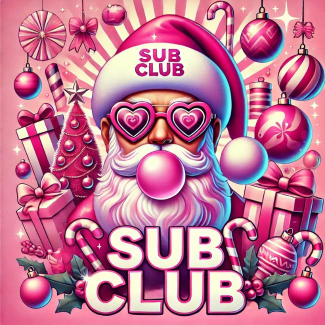 21 Tik Tok Sub Stickers Pink Christmas