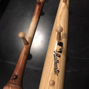 Baseball Bat Peg Hat Racks - Louisville Slugger With