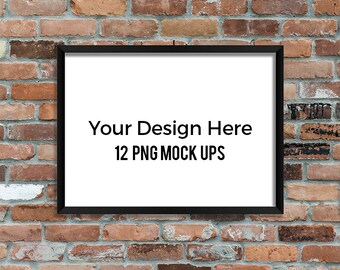 Download Free Frame Mockups, Frame Overlay, Digital Download, Photo Frame, Frame Mock Ups, Frame Mockup, Horizontal Frames, 4 Frames with 3 Backgrounds PSD Template