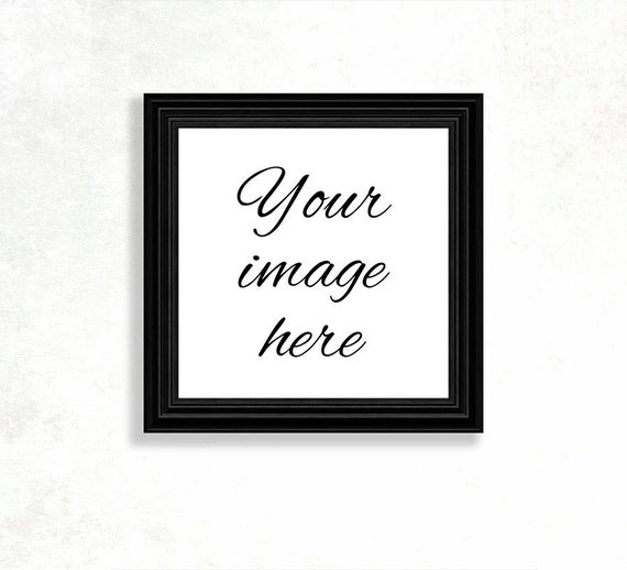Frame Mockup Square Frame Mockup Artwork Display