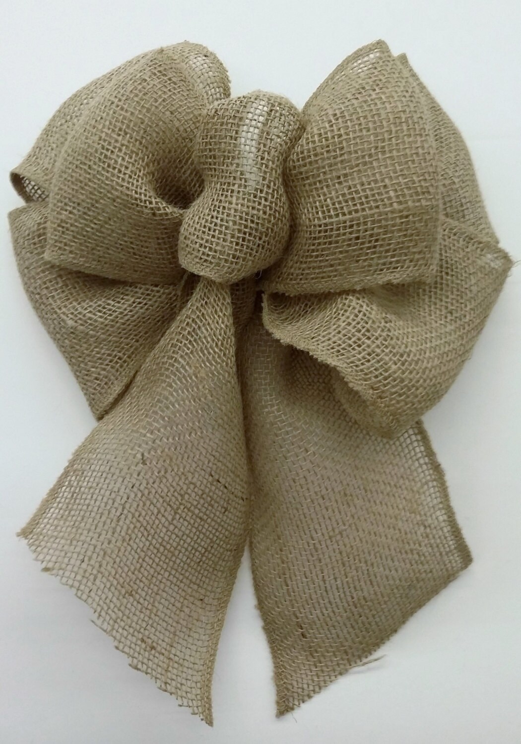 Natural Burlap Bow Etsy