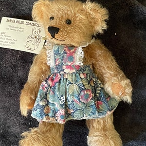 Handmade ‘Nita’ Teddy Bear made by NM artist Pat Hermon