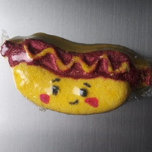 Kawaii Hotdog Plastic Mold or Silicone mold, bath bomb mold, soap mold, food mold, resin mold, hotdog mold, kawaii mold, chocolate mold