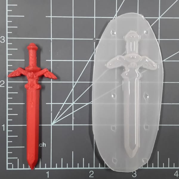 Sword Plastic Mold or Silicone Mold, Resin Mold, Soap Mold, polymer clay mold, blade mold, dagger mold, nerd mold,chocolate mold, gamer mold