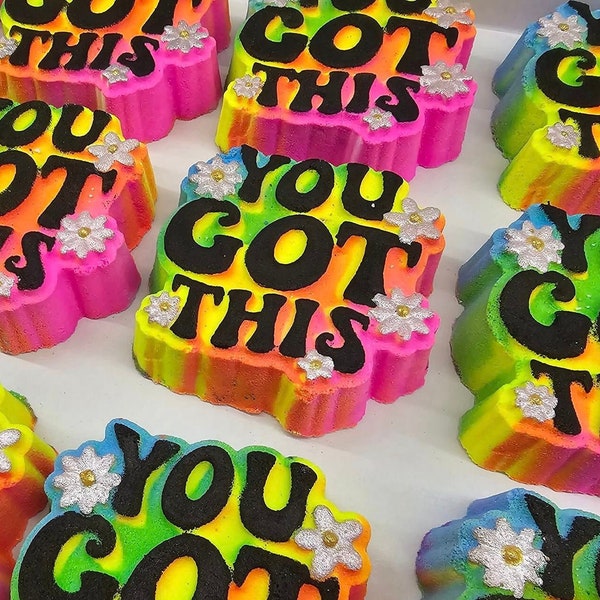 You Got This Plastic Mold or Silicone mold, bath bomb mold, soap mold, affirmation mold, resin mold, sweet mold, inspirational quote mold