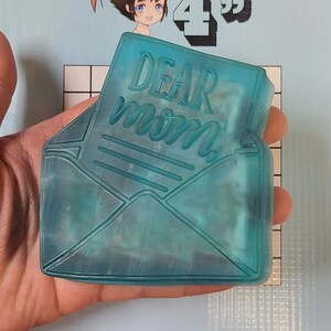 Querida mãe carta molde de plástico ou molde de silicone, molde de bomba de banho, molde de sabão, molde de mãe, molde de resina, molde de dia das mães, molde de mamãe, mãe, carta
