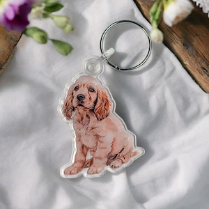Buy Personalized Cocker Spaniel Dog Keychain Online in India Etsy