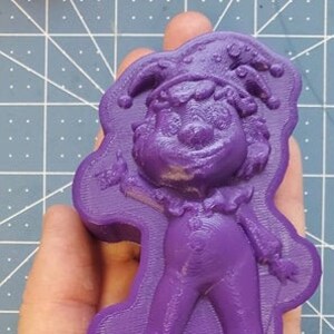 Cartoon Clown Plastic Mold or Silicone mold, bath bomb mold, soap mold, joker mold, resin mold, jester mask mold, mardi gras mold, clown