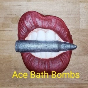 Bite The Bullet Lip Plastic Mold or Silicone mold, bath bomb mold, soap mold, lip mold, resin mold, candy mold, chocolate mold, bullet mold