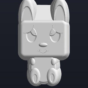 Serie Animal Cube - Häschen Würfel Silikon- oder Plastikform, Gießform, Badebombenform, Seifenform, Gießform Kaninchen, Gießform Harz, Gießform Häschen, Schokoladenhäschen