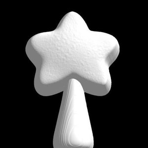 Simple Star Wand Plastic Mold or Silicone mold, bath bomb mold, soap mold, fairy mold, resin mold, magic mold, magic wand mold, Chocolate