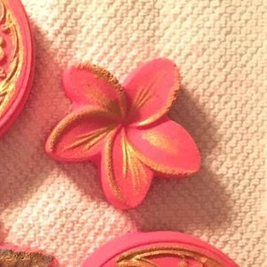 Plumeria Plastic Mold or Silicone mold, bath bomb mold, soap mold, flower mold, resin mold, plumeria flower, chocolate mold, blossom mold