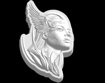 Molde para rostro de reina de hadas: molde versátil para manualidades: opciones de plástico y silicona