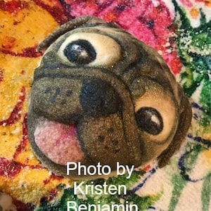 Pug Plastic Mold, dog mold, bath bomb mold, soap mold, Pug head mold, resin mold, puppy mold, 3d mold mold, clay mold, kawaii mold, decoden