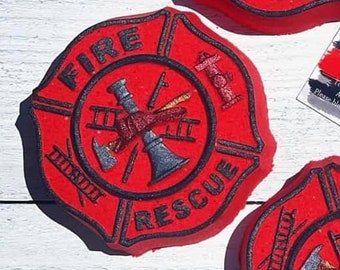Fire Rescue Emblem Plastic Mold or Silicone mold, bath bomb mold, soap mold, firetruck mold, resin mold, fireman mold, fire mold, emblem