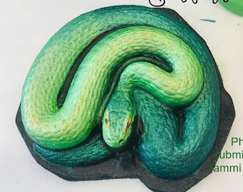 Snake Plastic Mold or Silicone mold, bath bomb mold, soap mold, rattlesnake mold, resin mold, animal mold, chocolate mold, reptile, serpent
