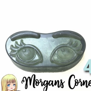 Big Cartoon Eyes Plastic Mold or Silicone mold, bath bomb mold, soap mold, eye mold, resin mold, googly eyes mold, buggy eyes mold, Face
