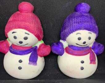 3D Schneemann Kunststoffform oder Silikonform, Badebombenform, Seifenform, Harzform, Schneemannform, Schokoladenform, Schneeform, Schneemannform, Eis