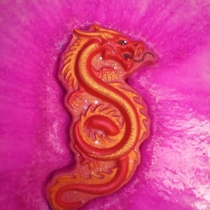 Spiral Dragon Plastic Mold or Silicone mold, bath bomb mold, soap mold, dragon mold, resin mold, dino mold, dinosaur mold, spiral mold, mold
