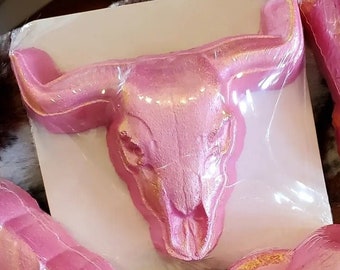 Steer Head Skull Plastic Mold or Silicone mold, bath bomb mold, soap mold, cowboy mold, resin mold, steer mold, skull mold, cow mold, cattle