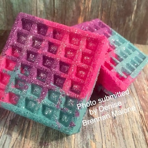 Square Waffle Plastic Mold or Silicone mold, bath bomb mold, soap mold, waffle mold, resin mold, candy mold, chocolate mold, food mold, wax
