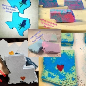 YOU CHOOSE State or Country Silicone Mold, bath bomb mold, soap mold, state mold, resin mold, country mold, texas mold, usa mold, Louisiana