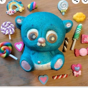 Panda Bear Cutie Plastic Mold or Silicone mold, bath bomb mold, soap mold, Panda bear mold, resin mold, cutie, chocolate mold, bear mold