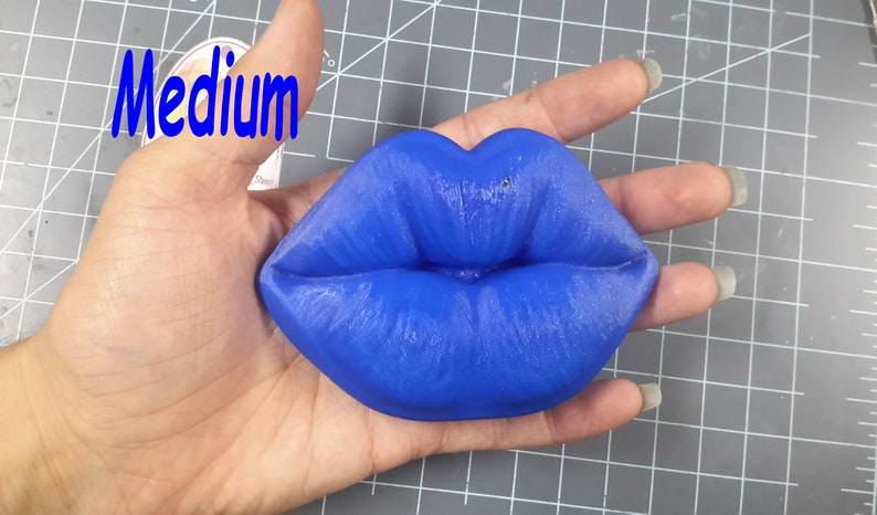 Puckered Lip Lips Plastic Mold or Silicone mold, bath bomb mold, soap mold, lip mold, resin mold, candy mold, chocolate mold, kiss, love image 5