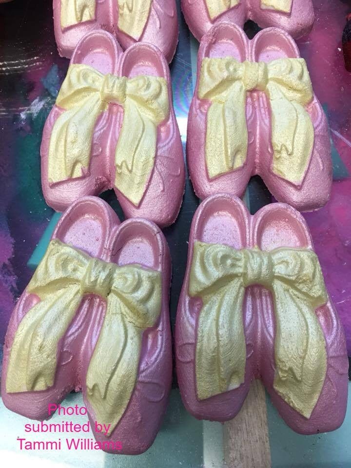 Moule En Silicone Chaussons De Ballet - Pour Savon, Résine, Plâtre, Chocolat - Dimensions ~10,8x16,7 Cm - Lavable, Passe Au Four Et Congélateur