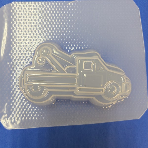 Tow Truck Mold - Plastic Mold or Silicone Mold, Chocolate Mold, Soap Mold, Bathbomb Mold, Wax Mold, Wax melt Mold, Bath Bomb Mold, Toy Mold