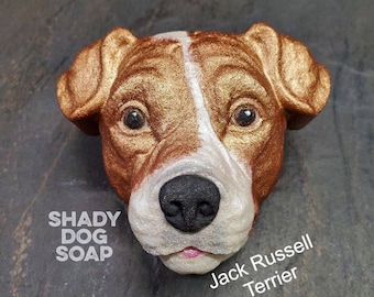 Jack Russell Terrier Kunststoffform, Hundeform, Badebombenform, Seifenform, Jack Russell Form, Harzform, Welpenform, Terrierform, Kopf