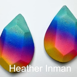 Teardrop Gem Plastic Mold or Silicone mold, bath bomb mold, soap mold, teardrop mold, resin mold, gem mold, gemstone mold, jewelry mold, wax