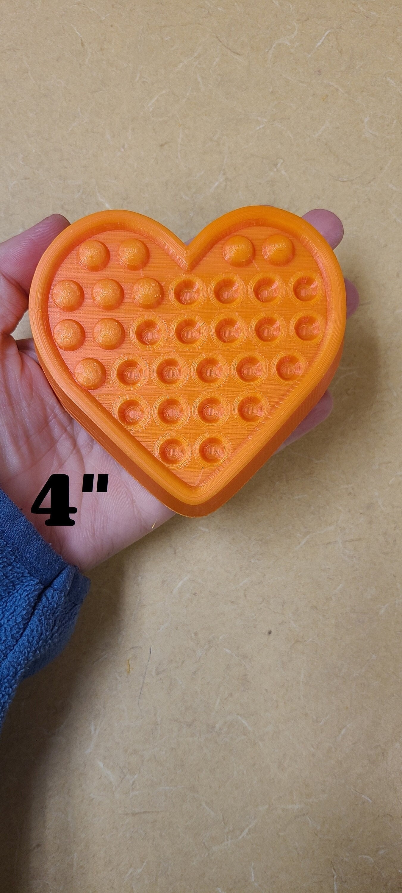 Heart Pop It Plastic Mold or Silicone Mold Bath Bomb Mold Etsy