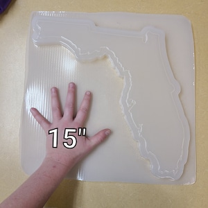 LARGE State or Country Plastic Mold, florida mold, soap mold, state mold, resin mold, country mold, texas mold, Louisiana, concrete mold