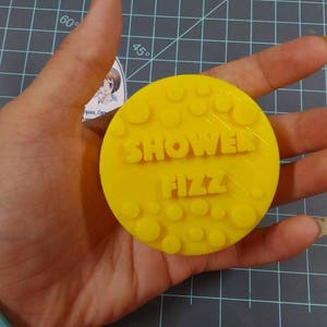 Shower Fizz Plastic Mold or Silicone Mold, bath fizz mold, bath bomb mold, soap mold, shower mold, fizz mold, relief mold, aspirin, medicine image 3