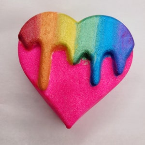 Drippy Heart Plastic Mold or Silicone mold, bath bomb mold, soap mold, heart mold, resin mold, drippy mold, love mold, cute, chocolate mold