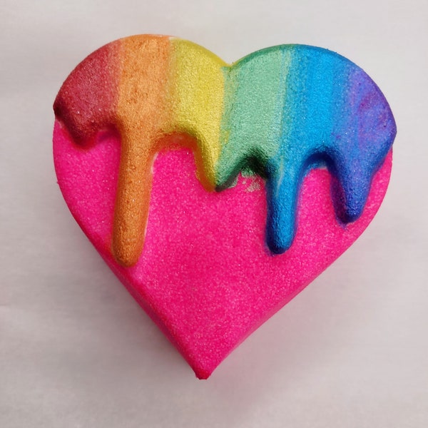 Drippy Heart Plastic Mold or Silicone mold, bath bomb mold, soap mold, heart mold, resin mold, drippy mold, love mold, cute, chocolate mold