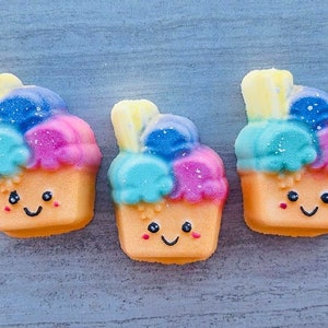 Kawaii Ice Cream Cup Plastic Mold or Silicone mold, bath bomb mold, soap mold, cone mold, resin mold, candy mold, chocolate mold, ice cream